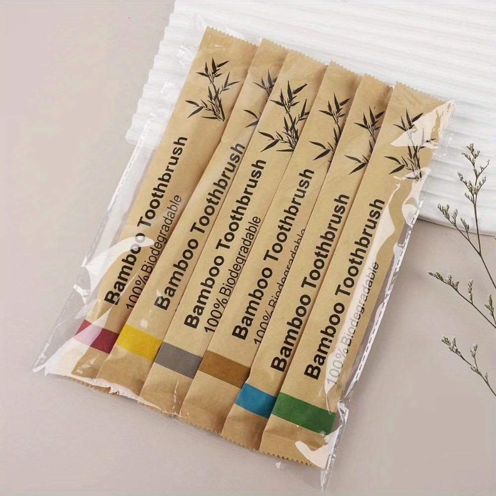 10\u002F 20pcs Manual Wooden Handle Toothbrushes With Soft Bristles, For Deep Cleaning Oral Care At Home For Daily Life