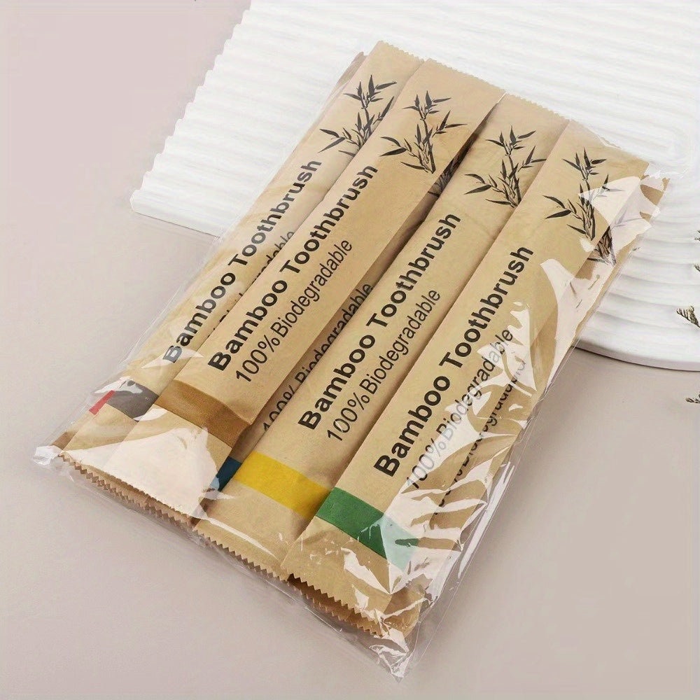 10\u002F 20pcs Manual Wooden Handle Toothbrushes With Soft Bristles, For Deep Cleaning Oral Care At Home For Daily Life