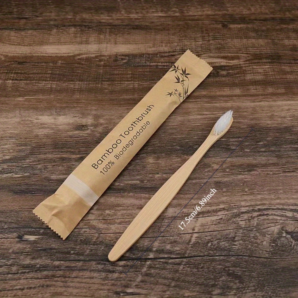 10\u002F 20pcs Manual Wooden Handle Toothbrushes With Soft Bristles, For Deep Cleaning Oral Care At Home For Daily Life