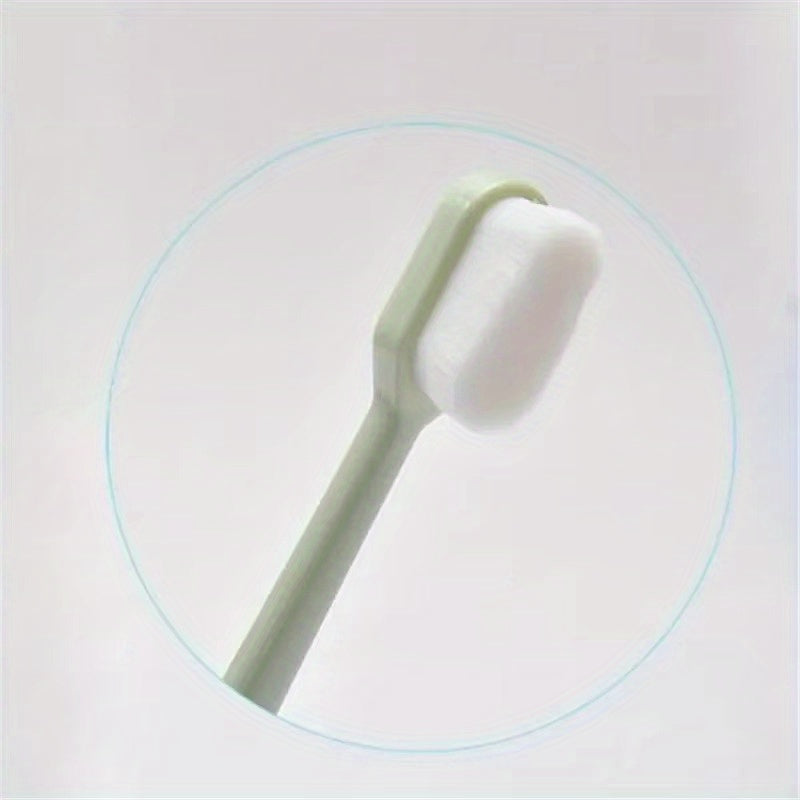 Ultra-Fine Microfiber Toothbrush for Adults - Ultra-Soft Sensitive Teeth & Gum Care, Plaque Removal, -Grade Deep Cleaning Bristles, Portable Ergonomic Handle, Individually Wrapped-like Packaging (Bulk\u002FPack) - Oral Hygiene