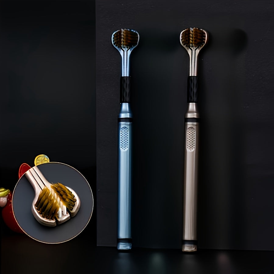 1\u002F4-Pack Manual Toothbrushes, Deep Clean, Triple Layer Wrapped, Ultrafine Fiber Bristles, Oral Care, Personal Hygiene, Home Health Supplies