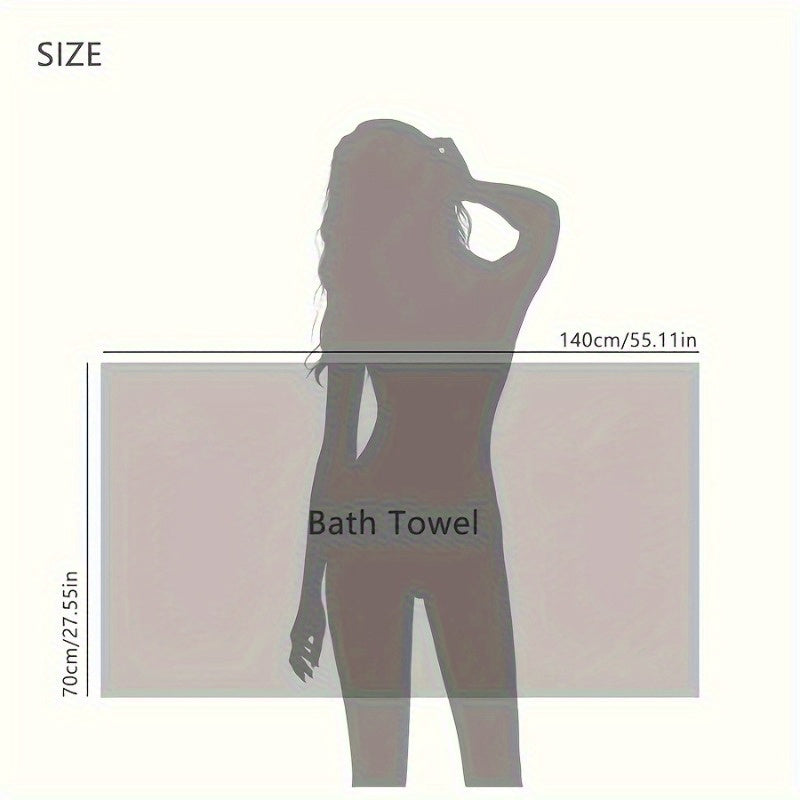 Extra Large Microfiber Bath Towel, Highly Absorbent And Soft, Perfect for Summer Travel. Quick-Drying Towel Suitable for Everyday Use, Spa Visits, Gym Sessions, And Travel
