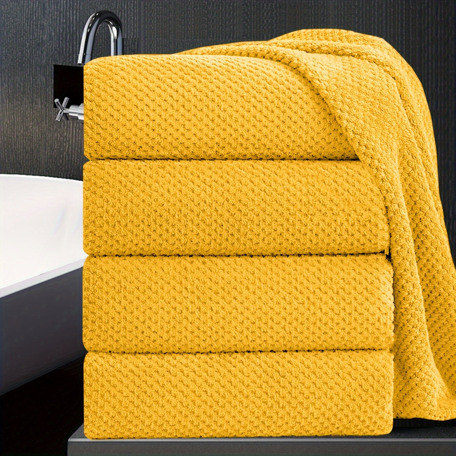 4pcs Extra Large Bath Towels Set 35 x 70 Inches, Oversized Bath Sheet Soft Highly Absorbent Quick Dry 750GSM for Bathroom Spa Gym Hotel