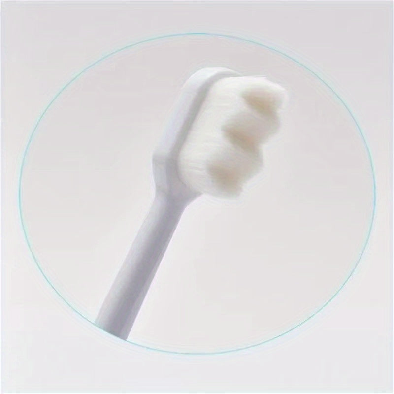 Ultra-Fine Microfiber Toothbrush for Adults - Ultra-Soft Sensitive Teeth & Gum Care, Plaque Removal, -Grade Deep Cleaning Bristles, Portable Ergonomic Handle, Individually Wrapped-like Packaging (Bulk\u002FPack) - Oral Hygiene