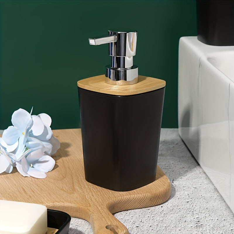 4pcs Simple Solid Color Bathroom Accessory Set, Includes Lotion Dispenser, Soap Dish, Mouthwash Cup And Toothbrush Holder, Suitable for Bathroom Decoration, Housewarming Gift Set, Bathroom Storage And Organization